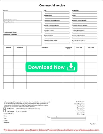 Commercial Invoice