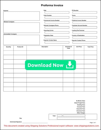 Proforma Invoice