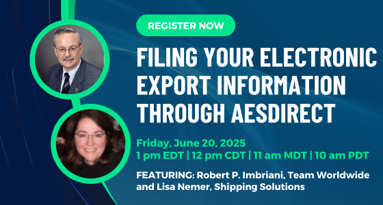 Filing Your Electronic Export Information through AESDirect | Shipping Solutions